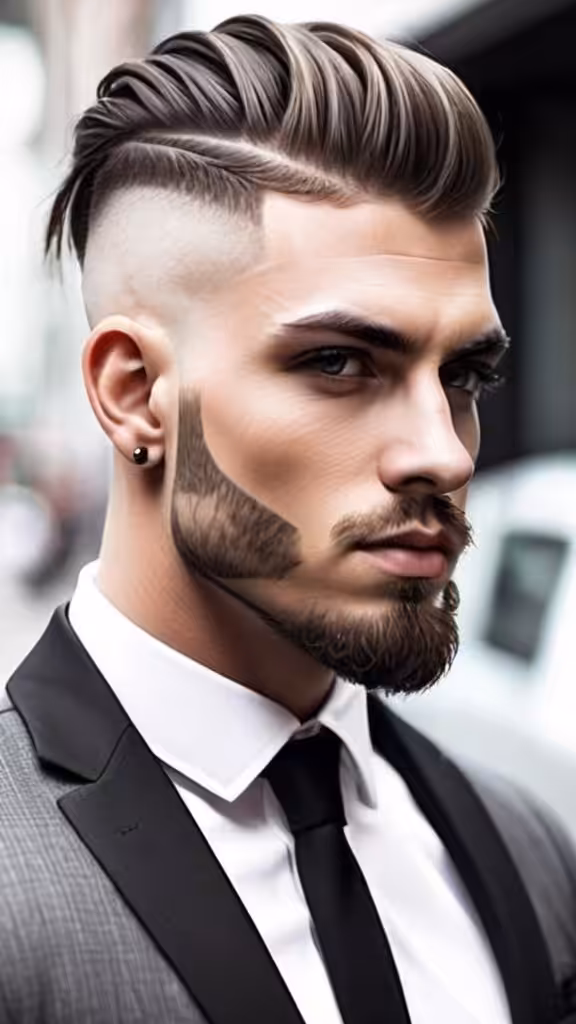 High Fade With Hard Part - Men's Hairstyles
