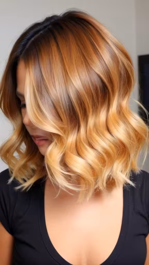 Honey Blonde Ombre - Flatter Your Face: 16 Short Ombre Hair for All Skin Tones