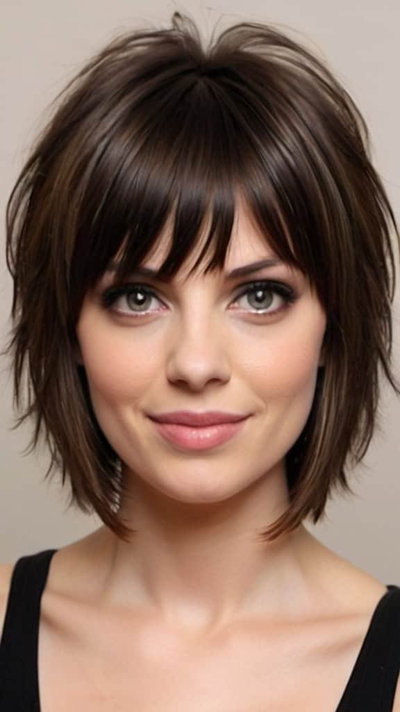 Short Layered Haircuts with Bangs