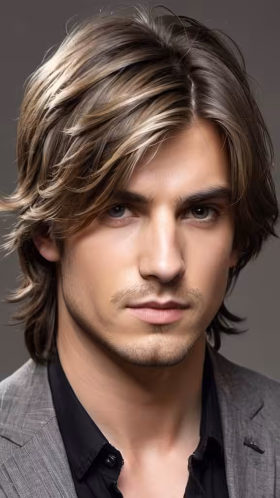 Layered Long Hair - Men's Hairstyles