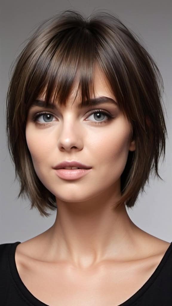 Layered Short Face-Framing Layer Straight Hairstyles for a Stylish Look