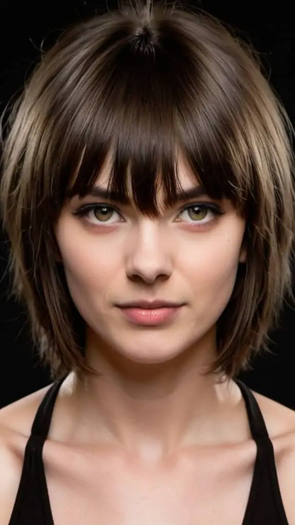 Layered Wolf Cut Layered Haircuts with Bangs Layered Haircuts with Bangs