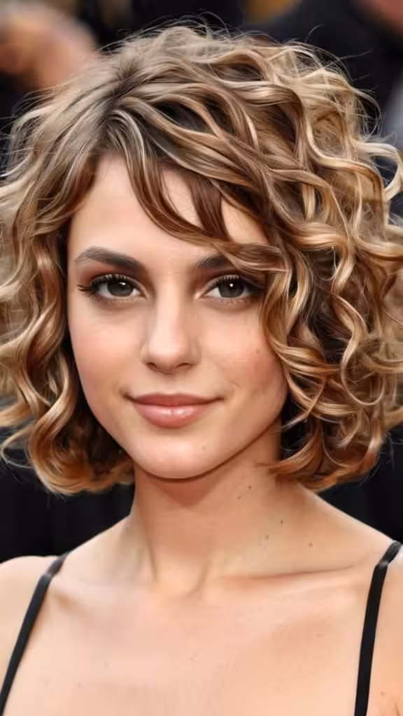 Long Curly Bob Bob Haircuts for Fine Hair