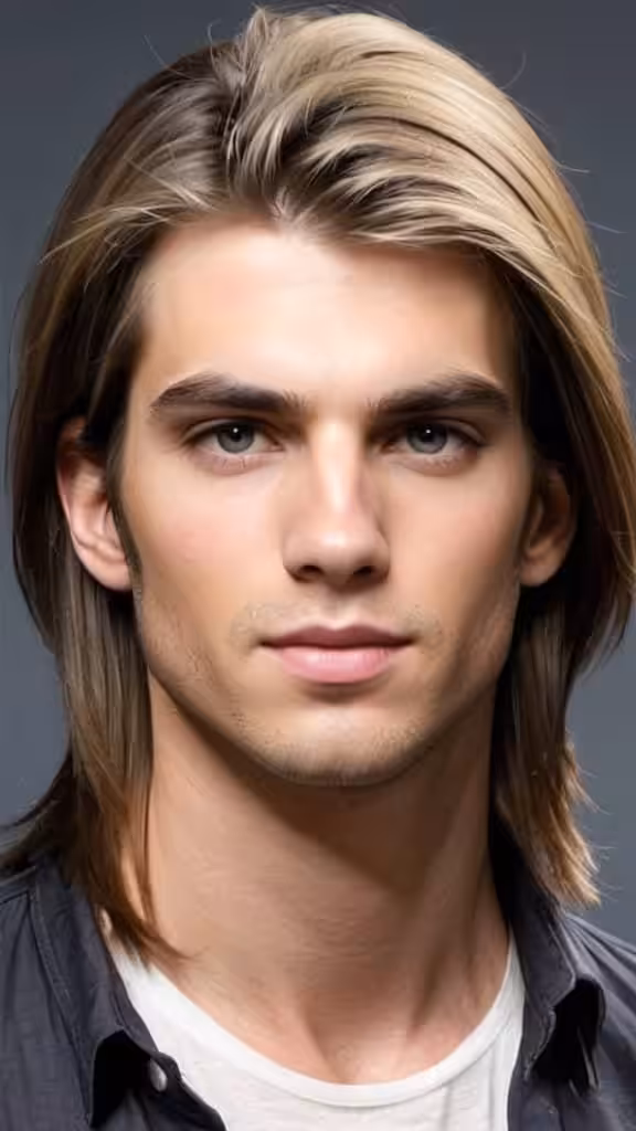 Long and Straight Hair - Men's Hairstyles