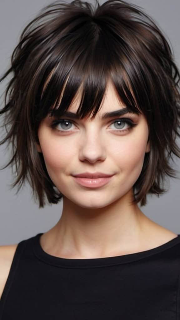 Short Layered Haircuts with Bangs