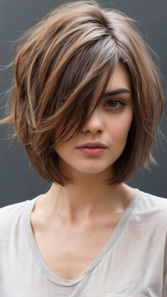 Messy Bob Bob Haircuts for Fine Hair
