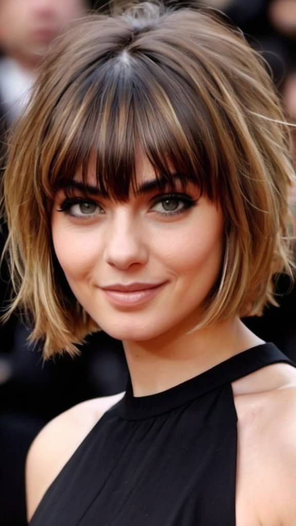 Short Layered Haircuts with Bangs