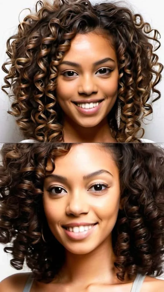 Messy Curls Medium Length Natural Hairstyles Medium Length Natural Hairstyles