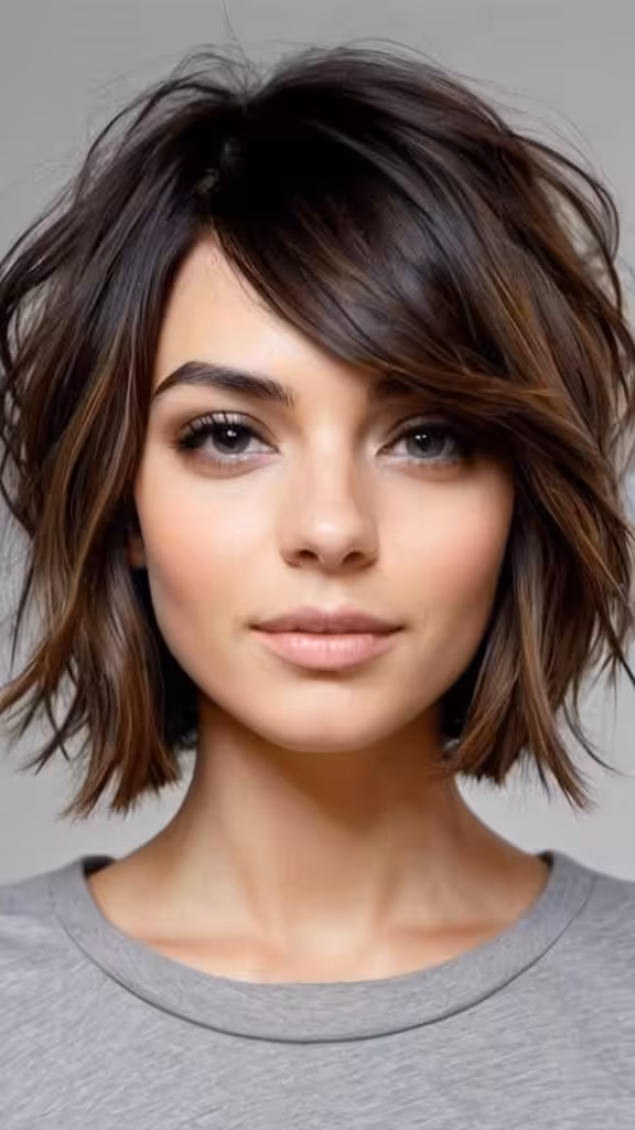 Messy Lob - 21 Medium Hairstyles for Women for All Face Shapes for 2026