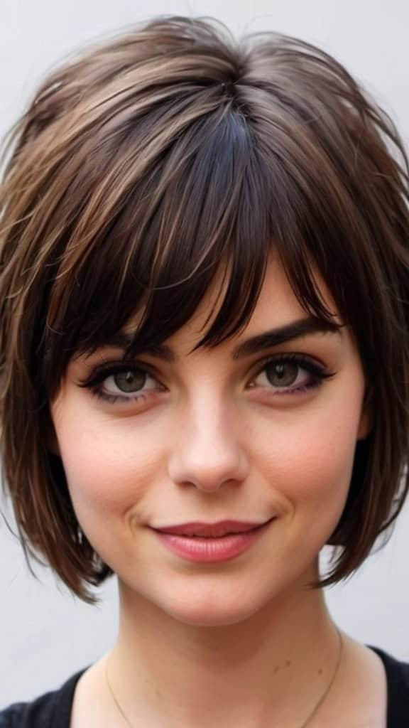 Short Layered Haircuts with Bangs