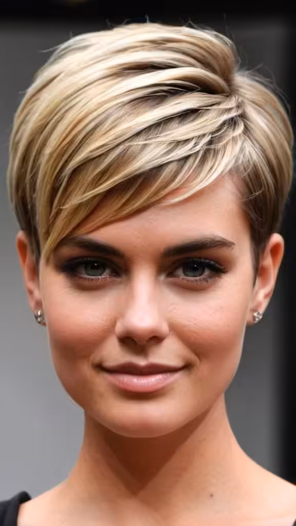 Pompadour Short Layered Hairstyles