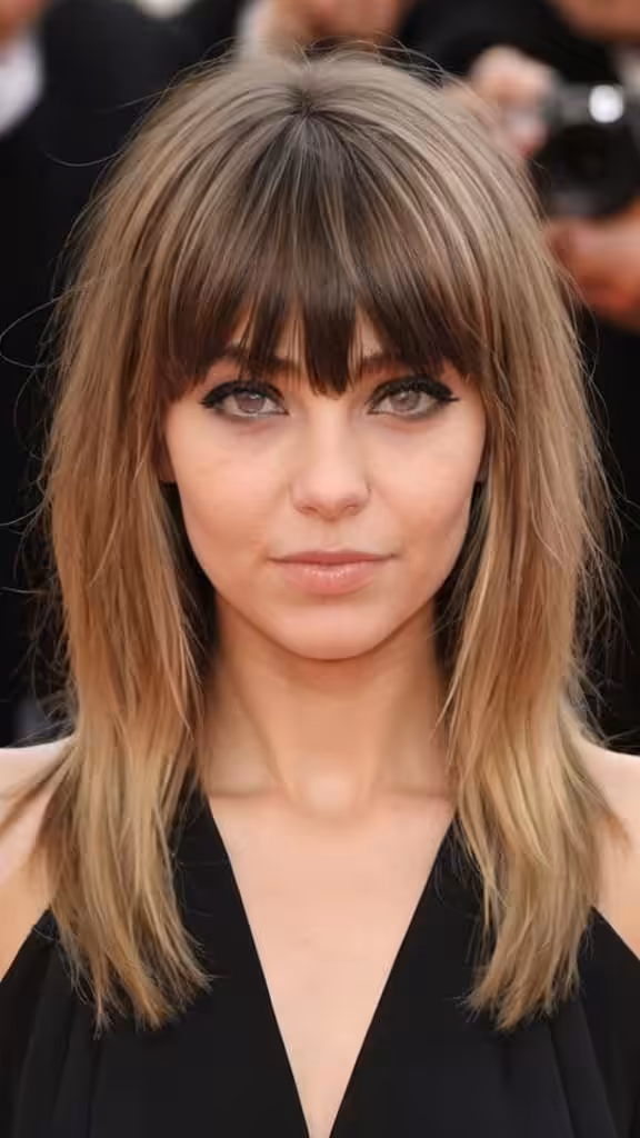 Razored Layers with Face-Framing Bangs Layered Haircuts with Bangs Layered Haircuts with Bangs
