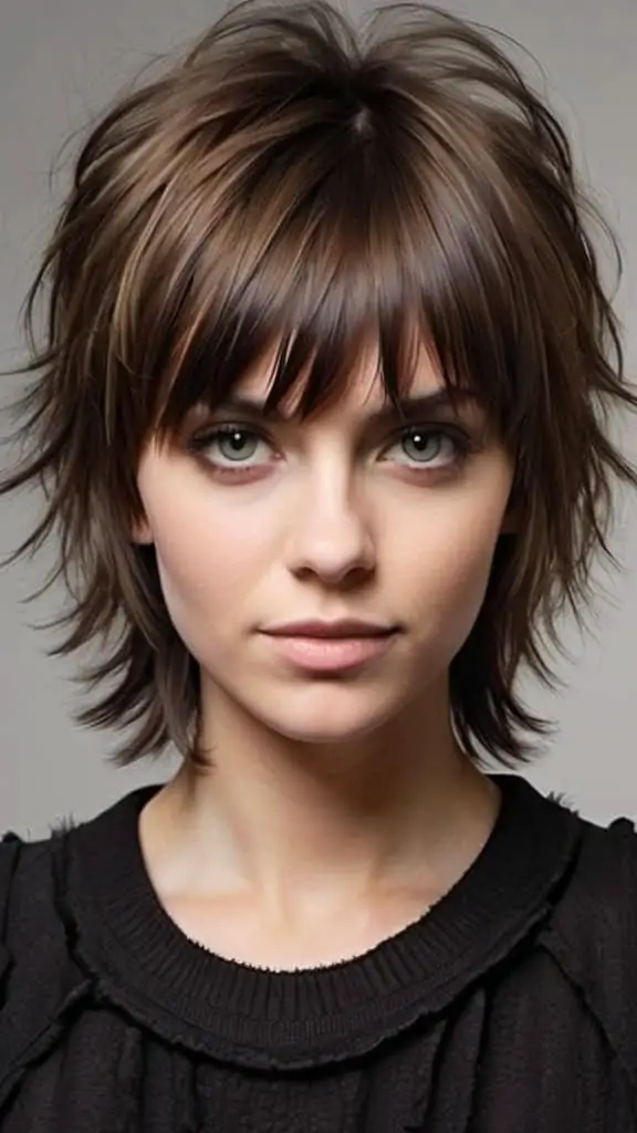 Razored Shag with Choppy Fringe Hairstyles for Medium Hair Length Hairstyles for Medium Hair Length