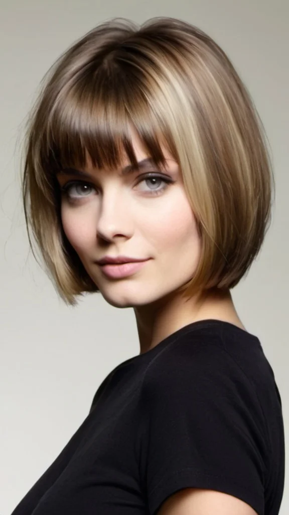 Round Bob Cut Low Maintenance Short Haircuts