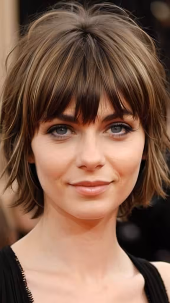 Shaggy Hair with Bangs Short Fringe Hairstyles