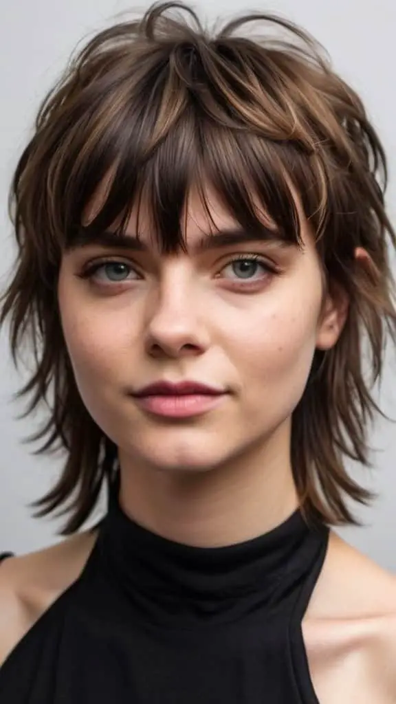 Shaggy Mullet with Micro Bangs Layered Haircuts with Bangs Layered Haircuts with Bangs