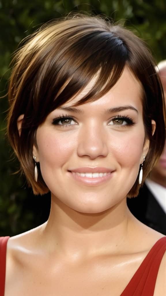 Short And Straight Hairstyle Mandy Moore Short Hair Mandy Moore Short Hair