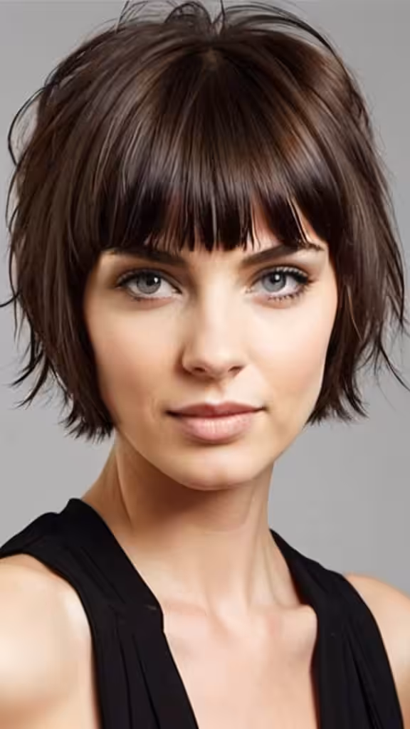 Short Hair With Fringe - Crop It Like It’s Hot: 15 Bold & Easy Cropped Cuts for 2026