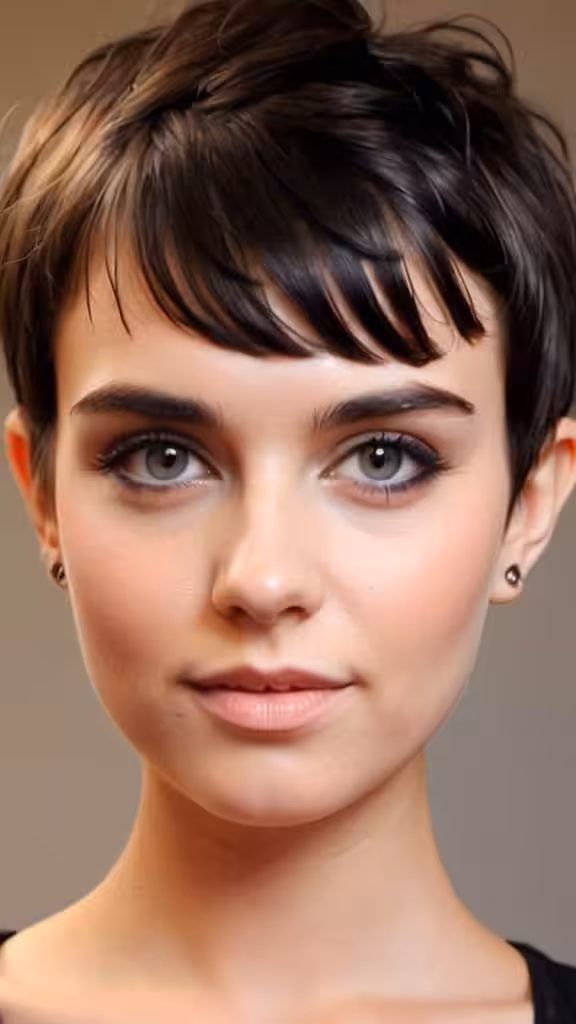 Short Pixie With Baby Bangs