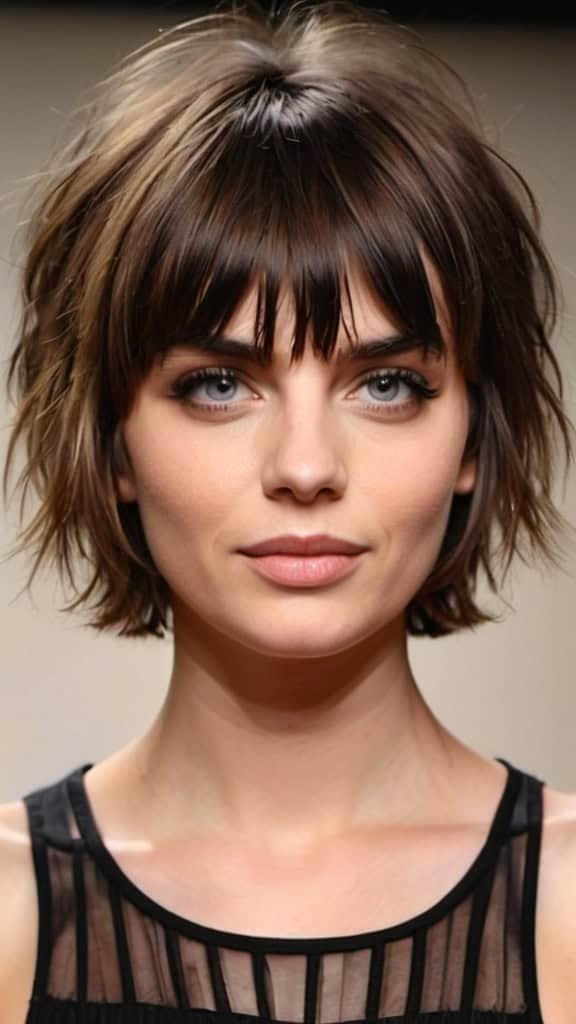 Short Layered Haircuts with Bangs