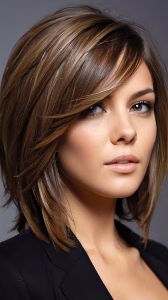 Side Parted Layers - 21 Medium Hairstyles for Women for All Face Shapes for 2026
