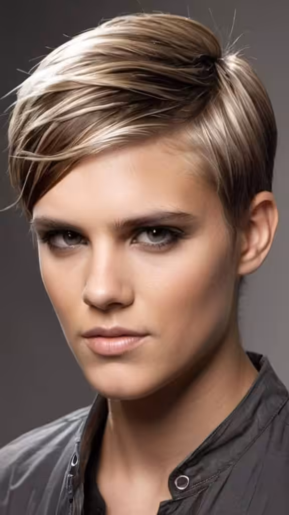 Side Parted Razor Cut Medium Side Part Haircut