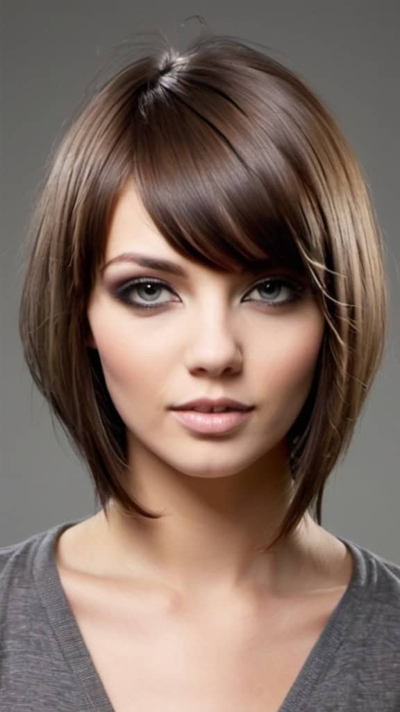 Side Parted Swooping Fringe Medium Side Part Haircut Medium Side Part Haircut