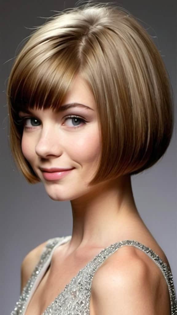 Smooth Bob Prom Hairstyles for Short Hair