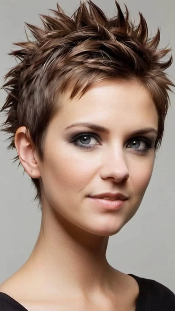 Soft Spiky Curls Short Spiky Haircuts for Women