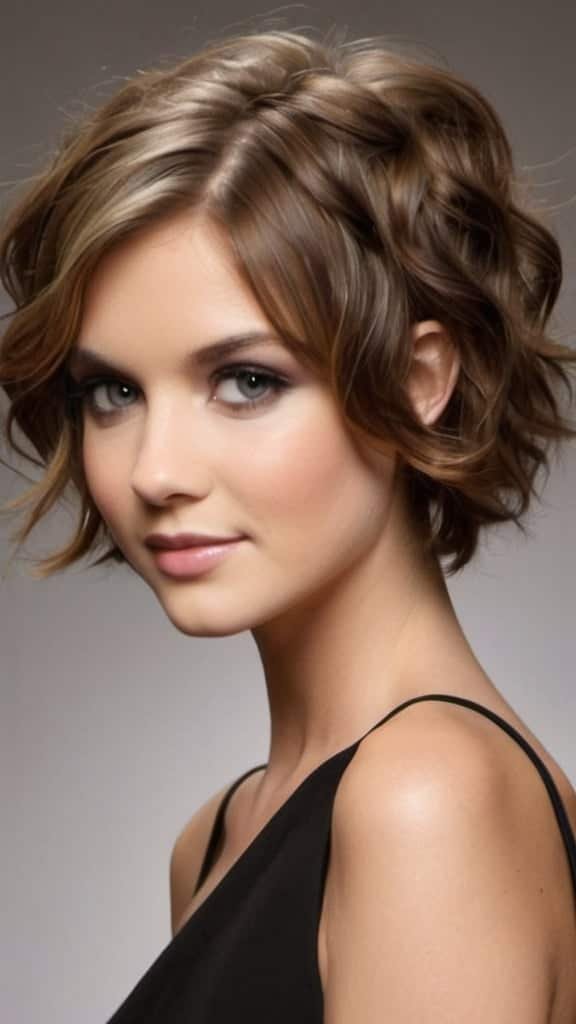 Soft Tousled Waves Prom Hairstyles for Short Hair