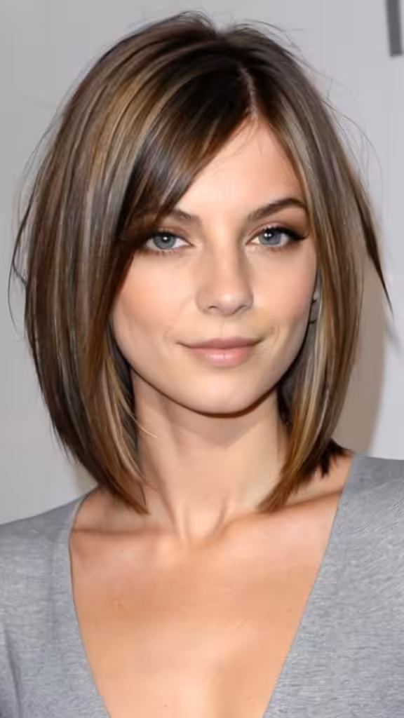 Straight Lob Medium Length Hairstyles for Thin Hair