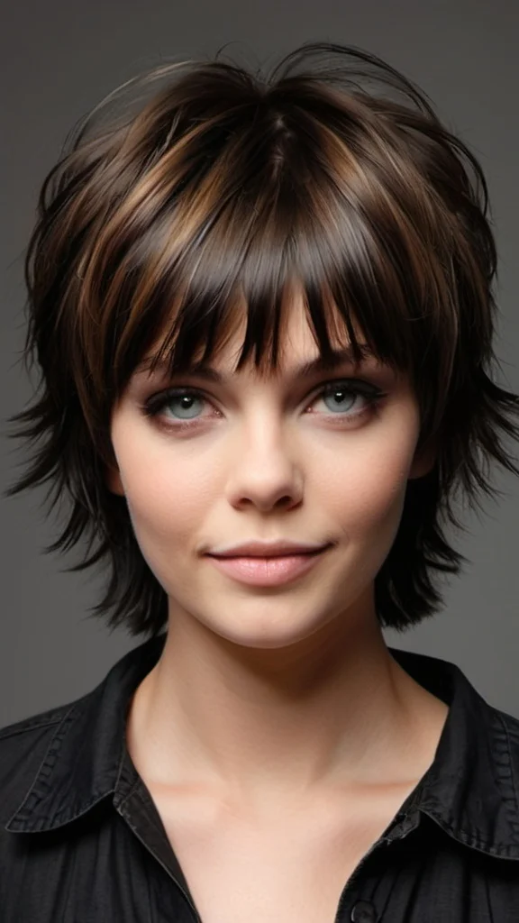 Subdued Shag Medium Shag Haircut