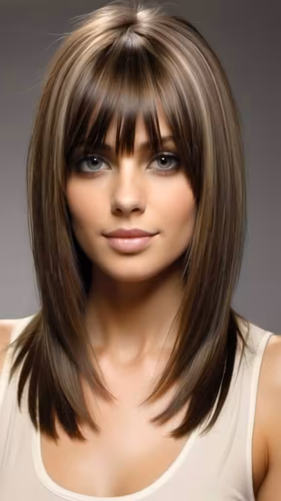 Subtle Layered Straight Hair Medium Straight Hairstyles and Haircuts