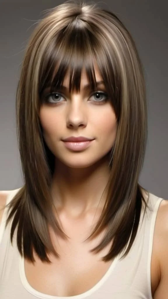 Subtle Layered Straight Hair Medium Straight Hairstyles and Haircuts