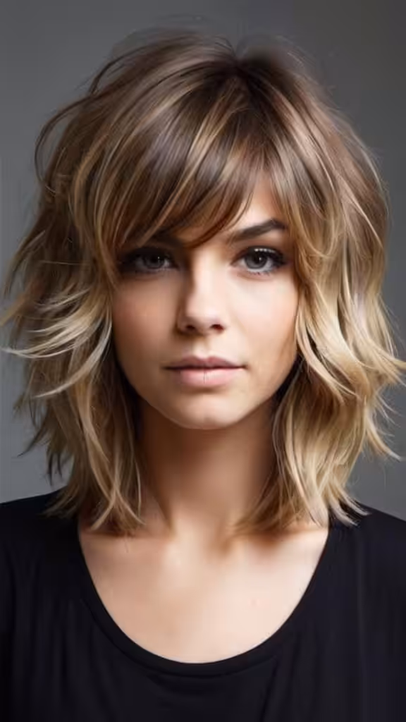 Sweeping Banged Waves Medium Haircuts to Fuel Your Imagination