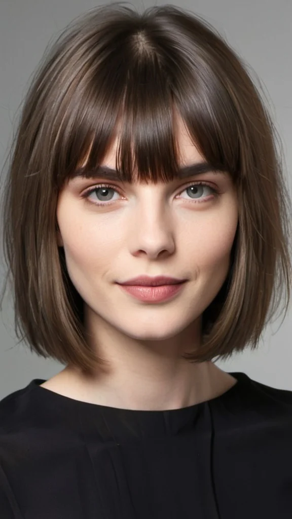 Medium-Length Haircuts with Bangs