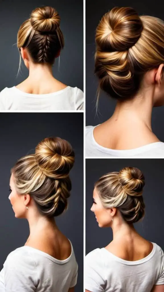The Fishtail Bun Easy Updos for Medium Hair Easy Updos for Medium Hair