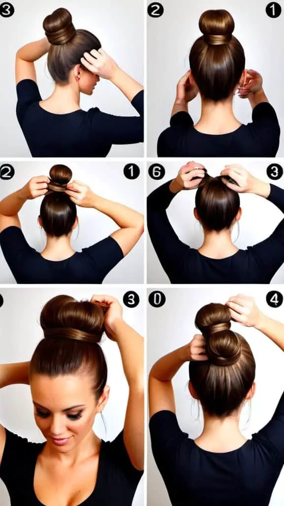 The Sock Bun Easy Updos for Medium Hair Easy Updos for Medium Hair
