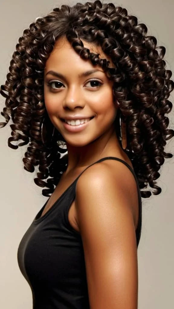 Tight Ringlets Medium Length Natural Hairstyles Medium Length Natural Hairstyles