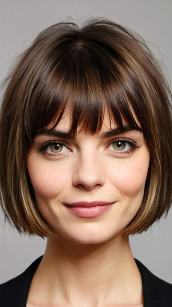 Timeless Short Bob and Bangs Low Maintenance Short Haircuts