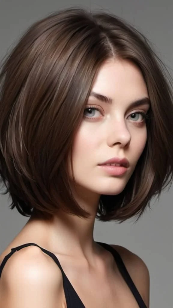 Voluminous Bob Collarbone Length Hair