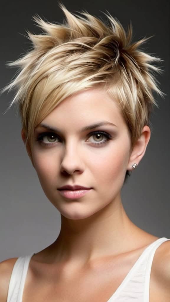 Voluminous Pixie Short Spiky Haircuts for Women