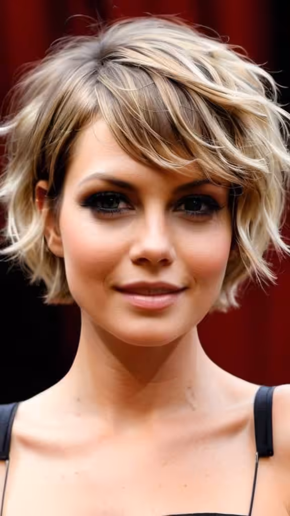 Wavy Bob Very Short Hairstyles for Women