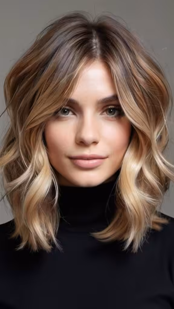 Wavy Lob - 21 Medium Hairstyles for Women for All Face Shapes for 2026