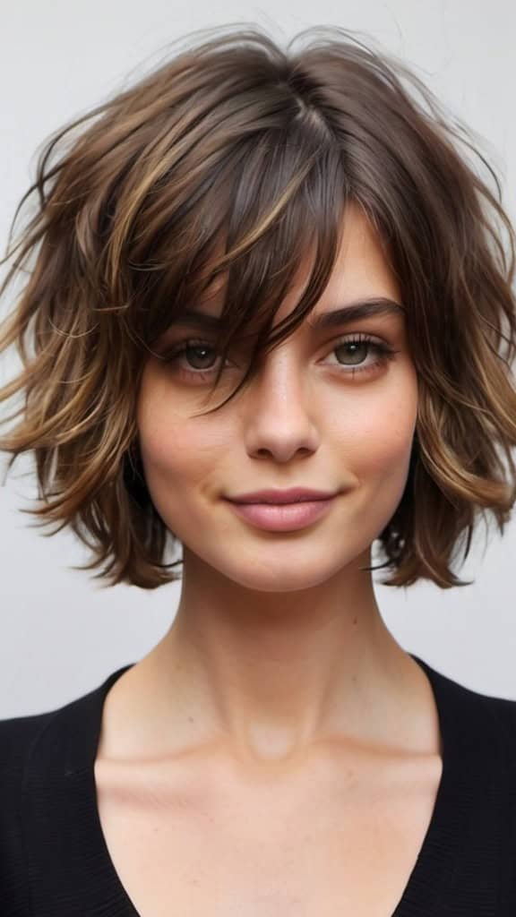 Wavy Shaggy Bob Bob Haircuts for Fine Hair