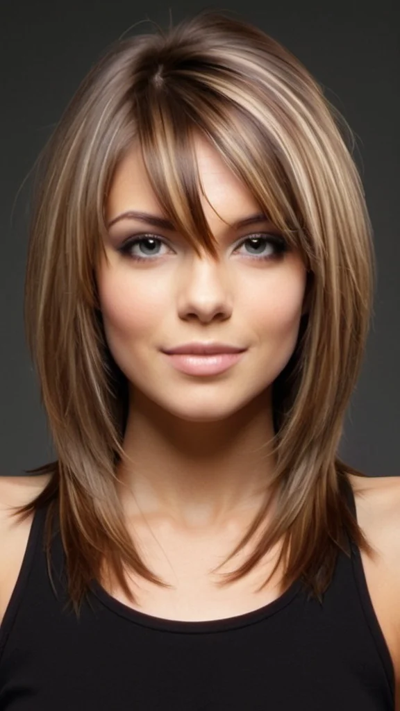 Wispy Layered Straight Hair Medium Straight Hairstyles and Haircuts