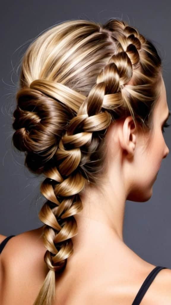 Wrap-Around Braid Updos for Medium-Length Hair