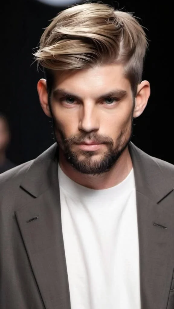 Blunt Cut Medium Hairstyles for Men