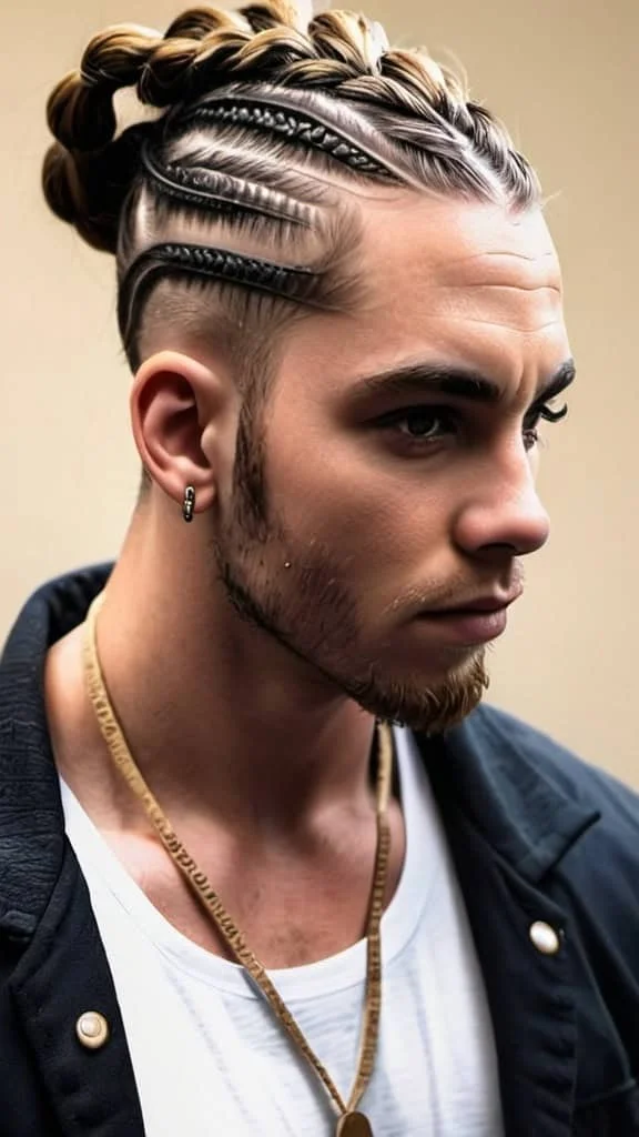 Cornrows Medium Hairstyles for Men