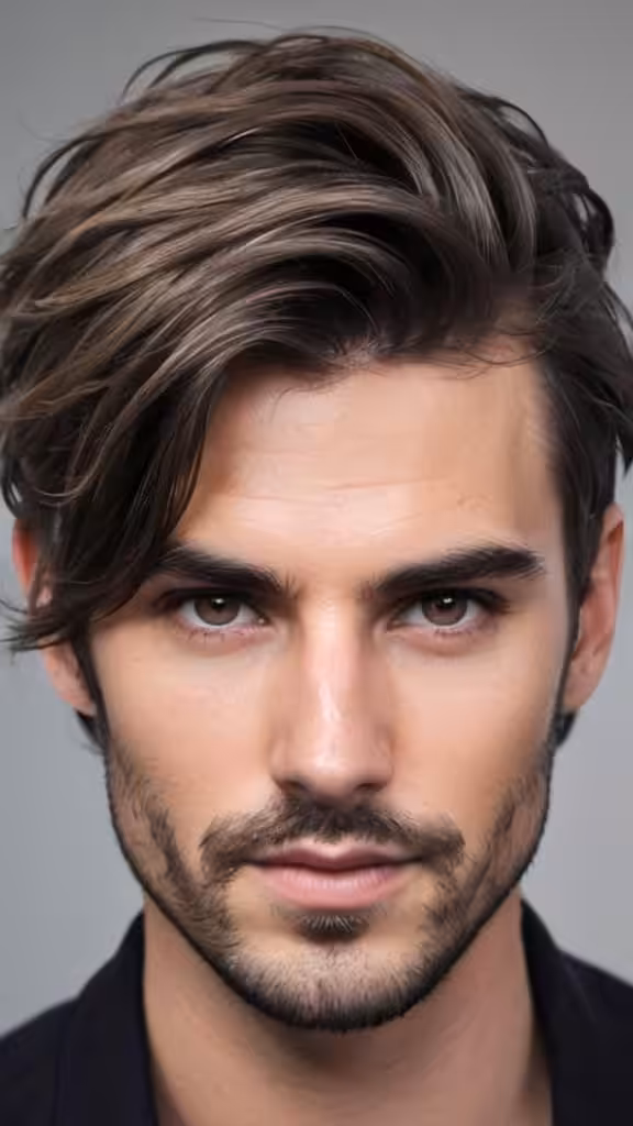 Grown-out Layers Medium Hairstyles for Men